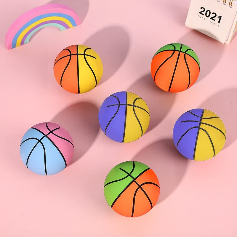 12-24Pcs High Bounce Hand Balls Pack - Rubber Bouncing Ball Set Handballs Set