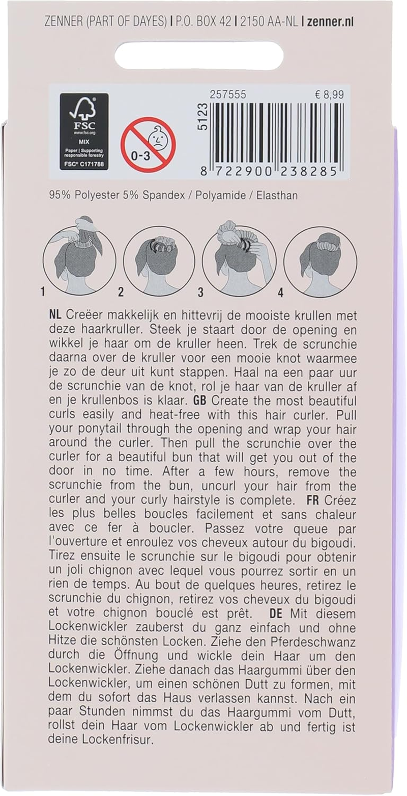 Zenner Curlers - Heatless Curls Hair Curlers for Gentle, Heatless Curls - Easy Styling with Scrunchie for Natural Volume image number 5