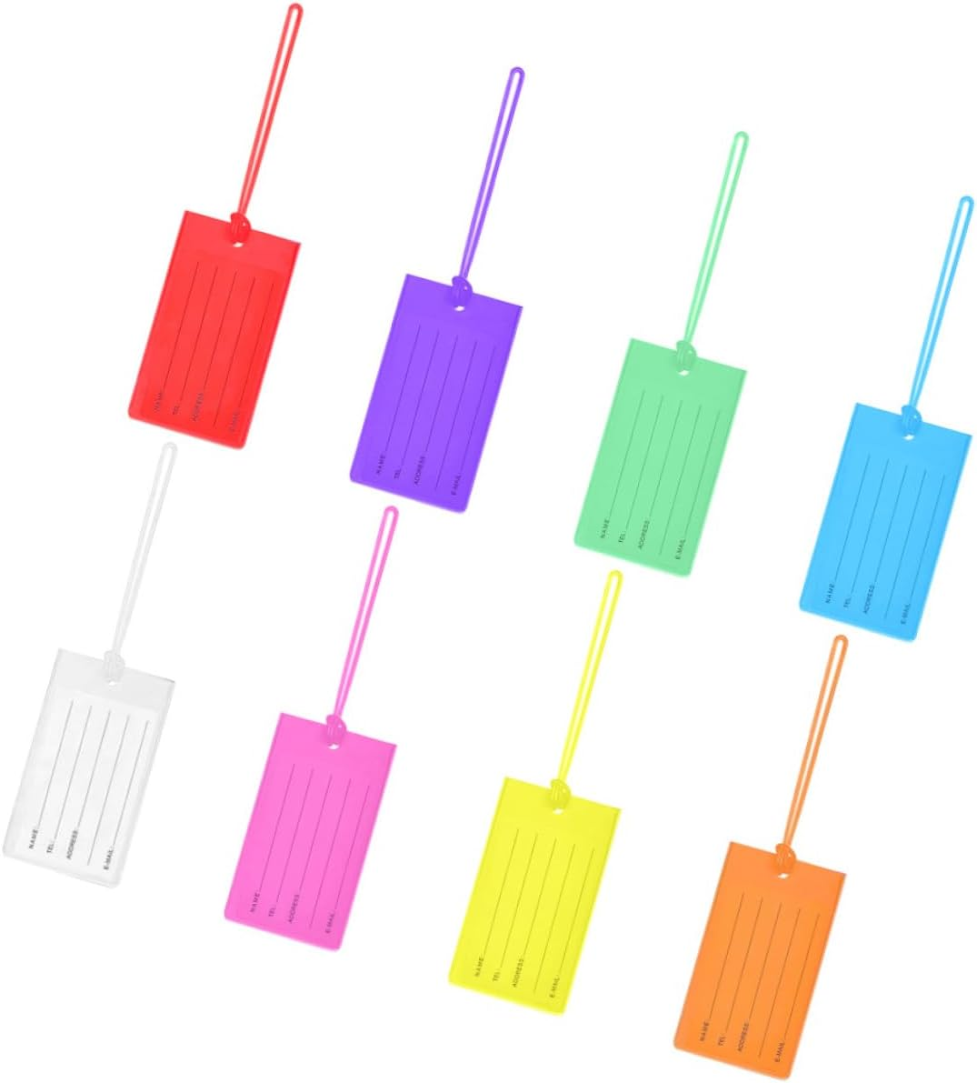 SAFIGLE 16Pcs Luggage Tags Suitcase Tag Travel Baggage Boarding Luggage Label Travel Suitcase Label Handbag image number 6