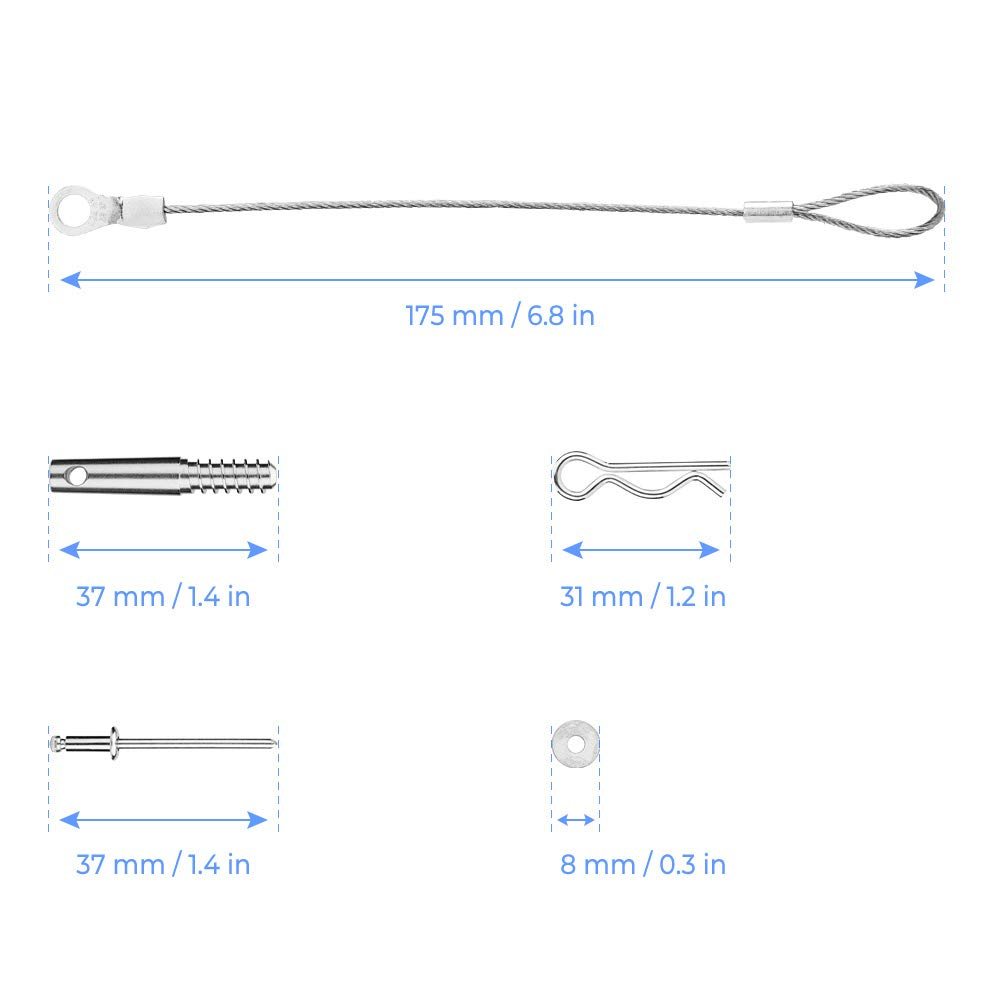 Clutch Cover Pin Kit Quick Release Tool Compatible for Can Am Maverick X3 2017 2018 2019 (Pack of 11) image number 4