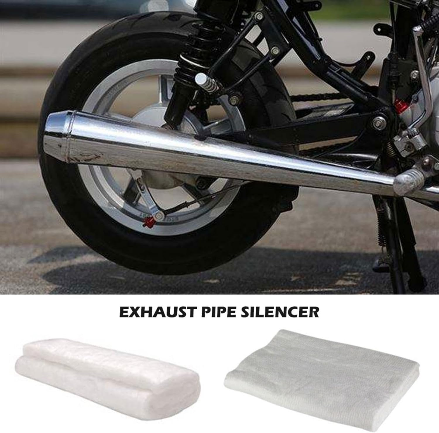 Generic Motorcycle Fiberglass Wrap, Fibreglass Silencer Packing Wrap, Muffler Mat Packing Cotton Pad, Motorcycle Fiberglass Exhaust Packing for ATV Motorcycle Dirt Bike, EL155Y0TIIHLKAL9 image number 5