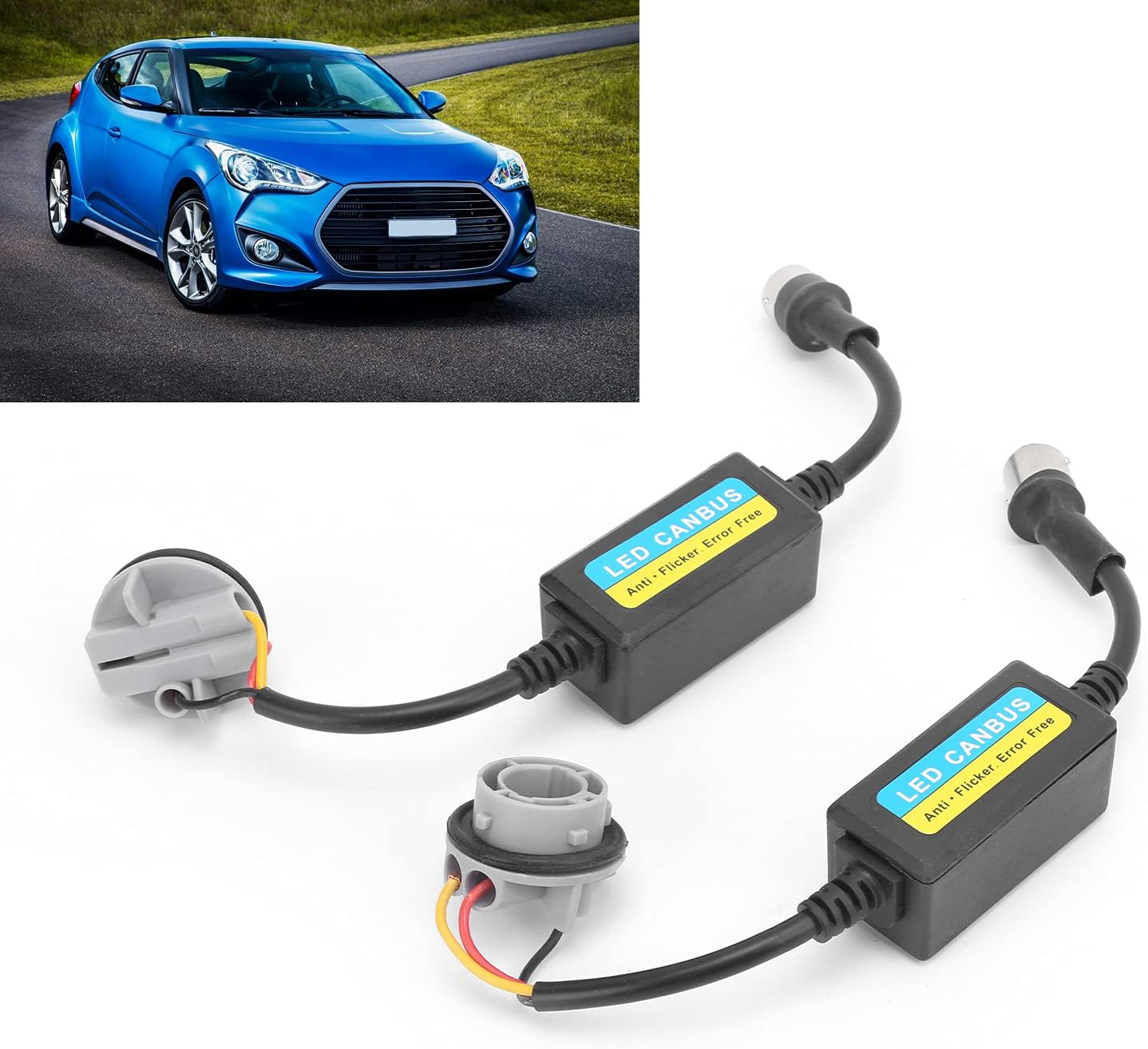 LED Decoder, Lamp Load Resistor 2Pcs for 1157 BAY15D, P21/5W Bulbs for Convert Halogen Lamp into LED image number 3