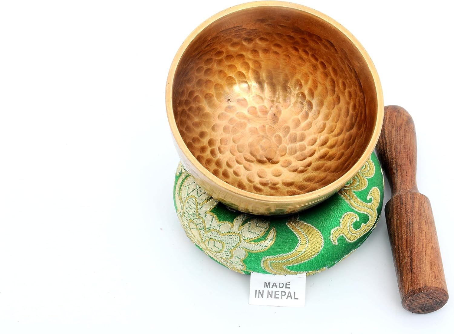 Tibetan Singing Bowl Set-Chakras Healing & Meditation Yoga Sound Bowl with Mallet and Silk Cushion-Handmade Singing Bowl-3 Inches Diameter image number 1