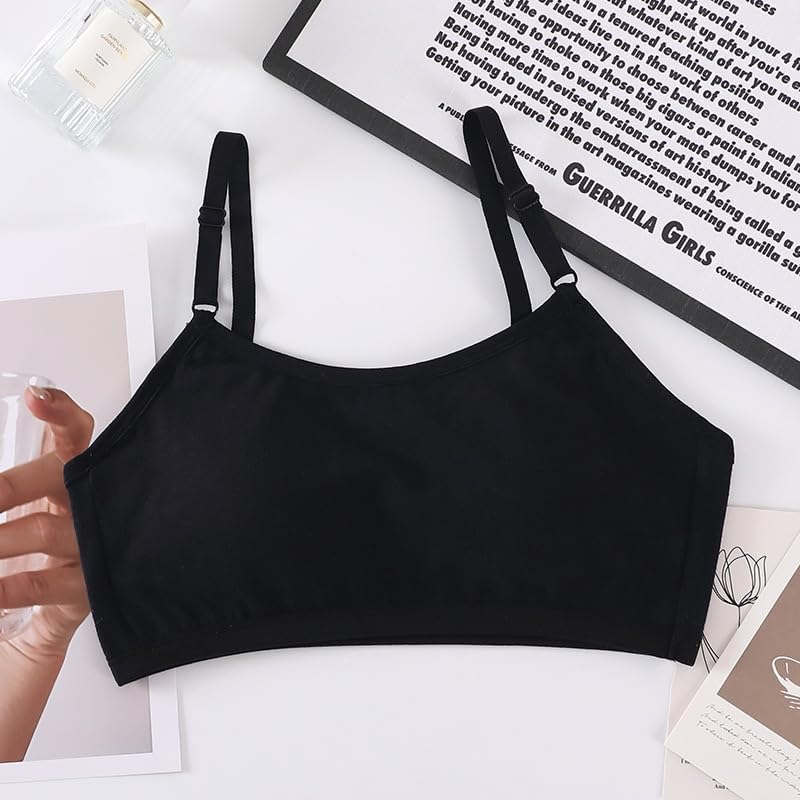 Big Girls Bra Comfort Flex Fit Seamless for Girl Teens with Adjustable Straps, Pull-On Design