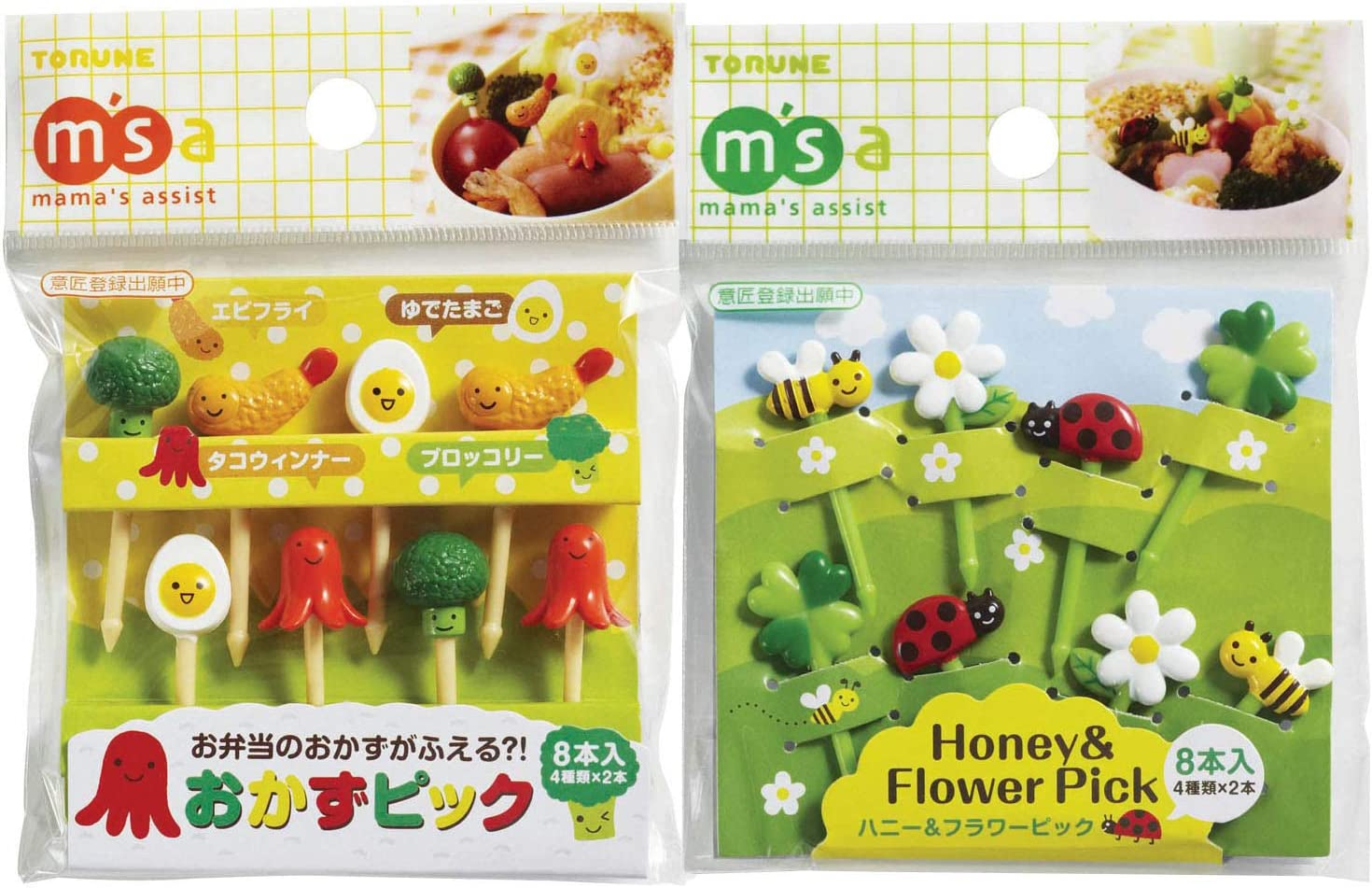 Torune Mama'S Assist Food Picks Bento Lunch 8 Pieces 2 Pack Set image number 2