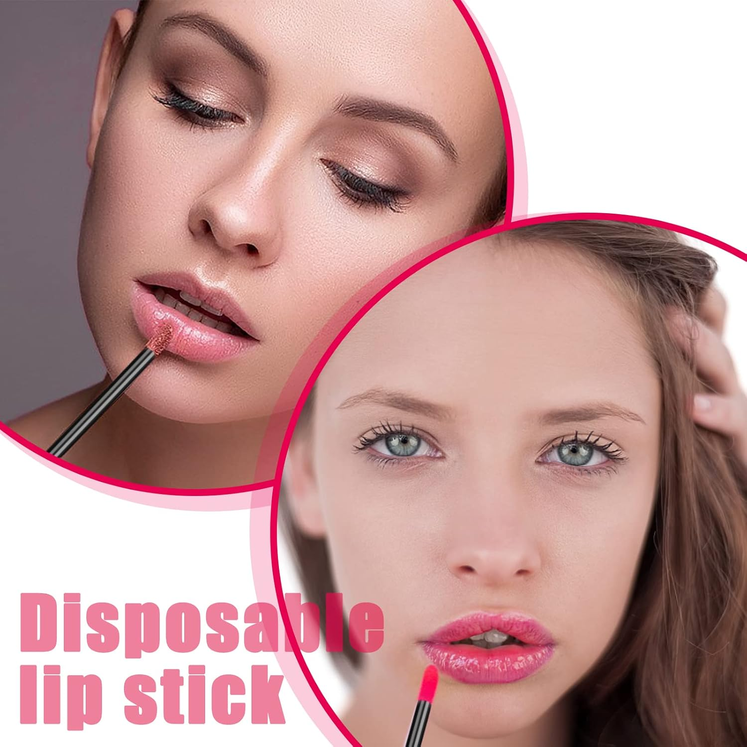 200Pcs Disposable Lip Brushes, Lipstick Makeup Brush, Disposable Lipstick Applicator, Lip Gloss Brush, Concealer Brush Applicator, Wands, Makeup Brush for Makeup Tool image number 6