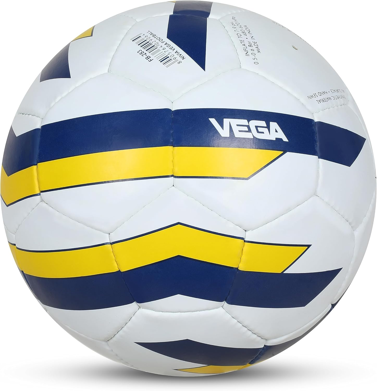 Nivia Vega Football (Multicolour, Size 5) | Rubber | 32 Panel | Training | Match| Soccer Ball image number 2