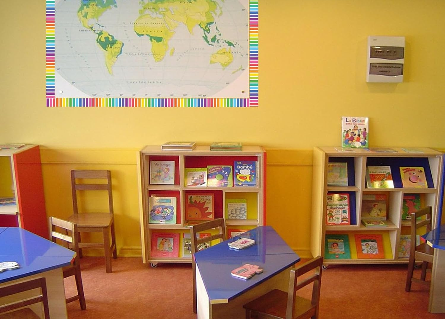 Classroom Bulletin Board Border 65 Feet Rolled Border Trim Colorful Classroom Borders for Bulletin Board Decorations School Classroom Home (Rainbow) - Pastel image number 2