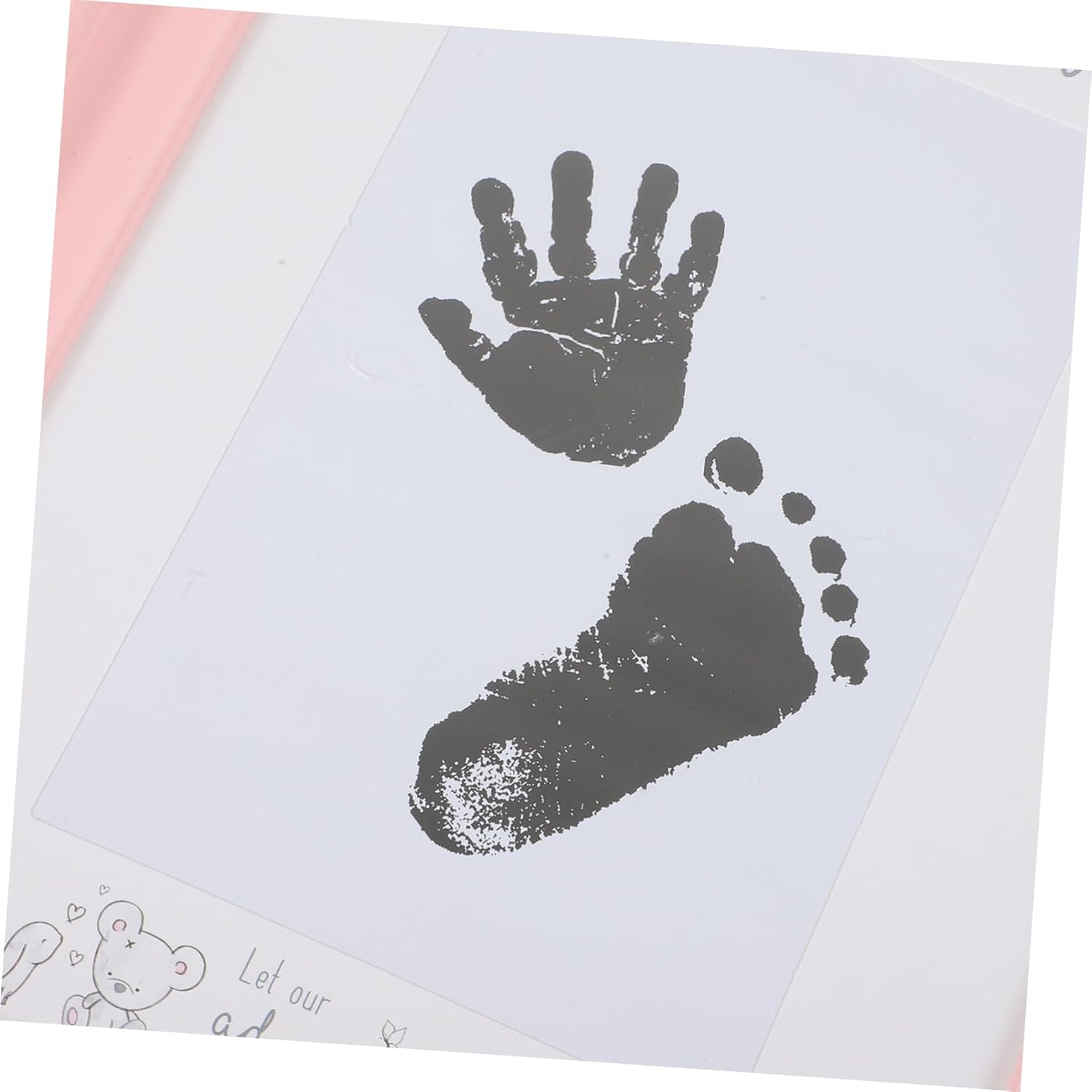 Newborn Growth Photo Frame Handprint and Footprint Kit Meaningful Keepsake for for Nursery Decor Showers and Special Occasions image number 2
