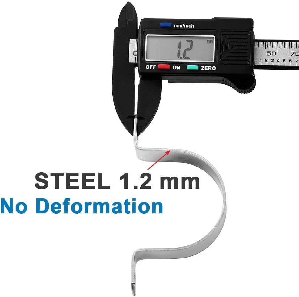 Famltol 2 Hole Conduit Clips 304 Stainless Steel Pipe Clip Heavy Duty Pipe Clamp U Shaped Brackets for Water Pipes, Gas Pipes Cable Fixing 14 Pcs &Oslash; 25 Mm image number 3