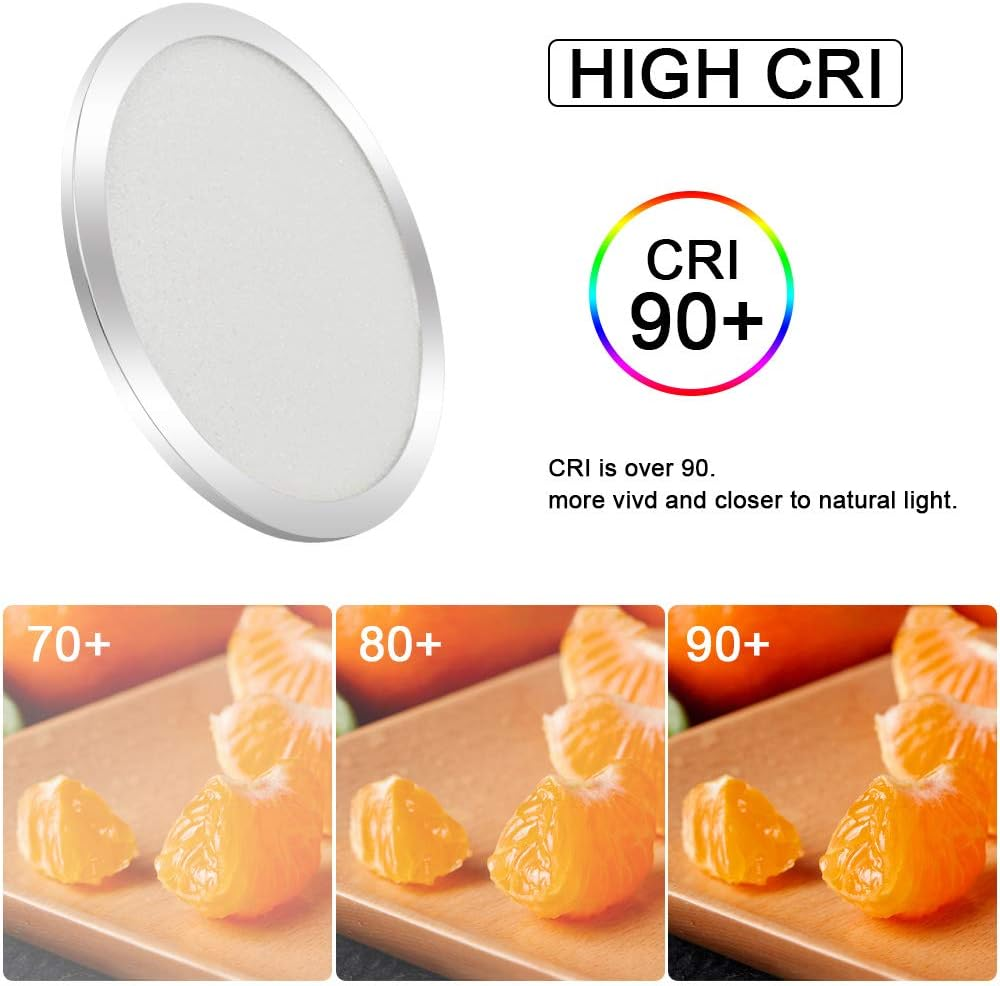 PADMA LED Ceiling Light, Chrome, Modern, 18W, 1440LM, IP44 Waterproof, Suitable for Bedroom, Hallway, Kitchen, Living Room image number 2