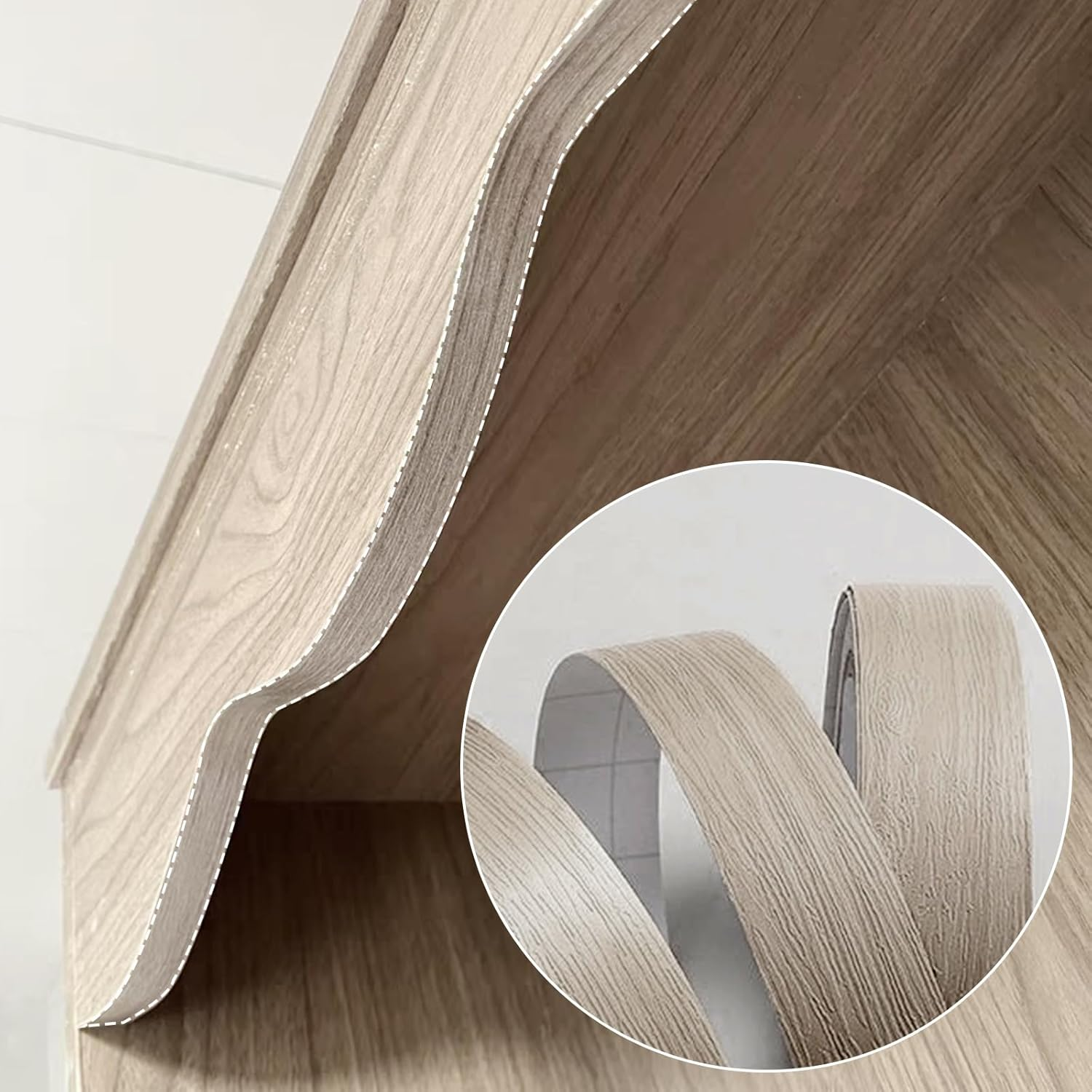 Edging Tape,Veneer Furniture Edging Strip,Self-Adhesive Edge Banding,Wood Veneer Trim for Tables,Chairs,Panels Renovation（10Meters #10）