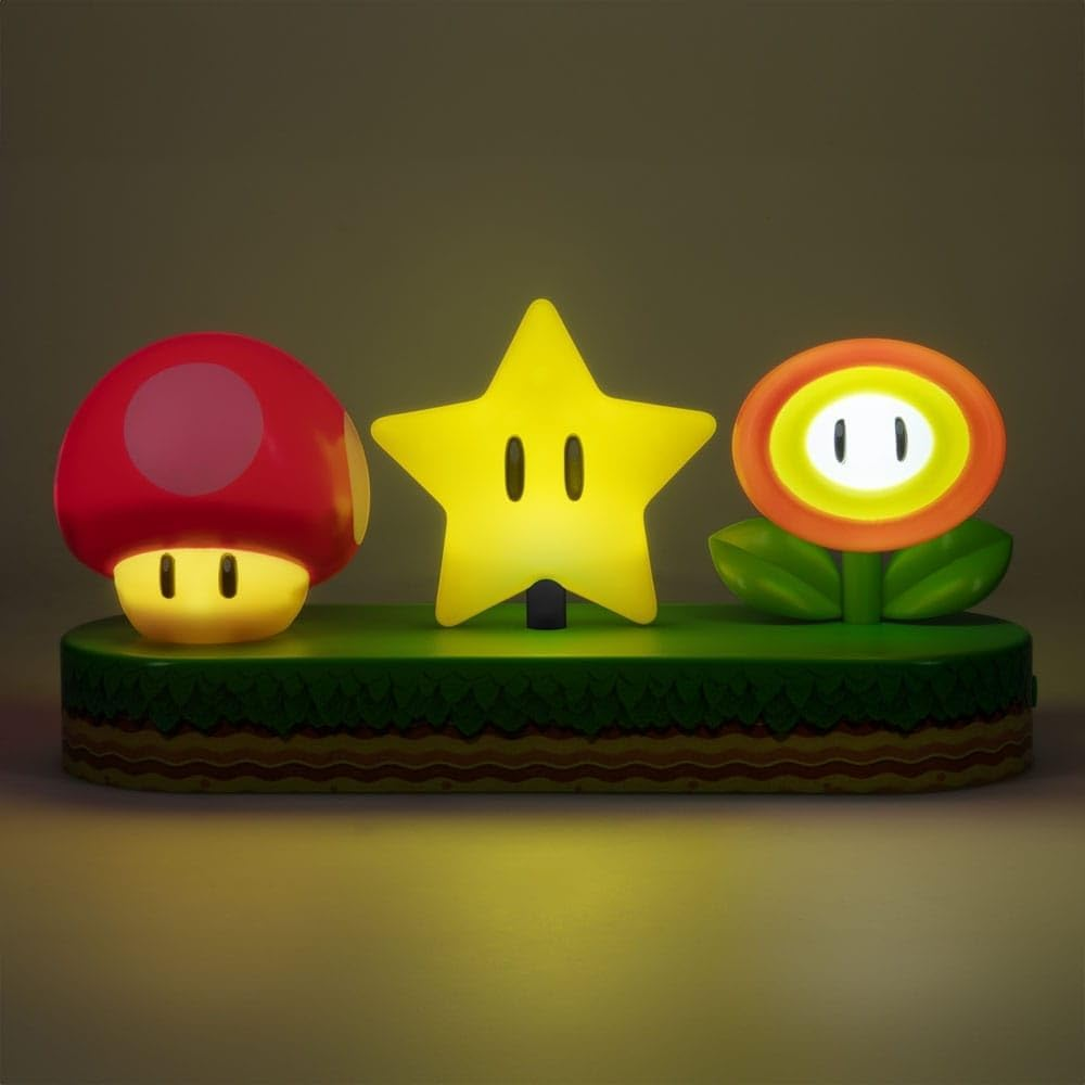 Paladone Super Mario Icon Light - Officially Licensed Mario Brothers Free Standing Desk Light, Gaming Room Decor and Merchandise for Boys and Girls, Nightlight Gift Accessory for Bedroom image number 2