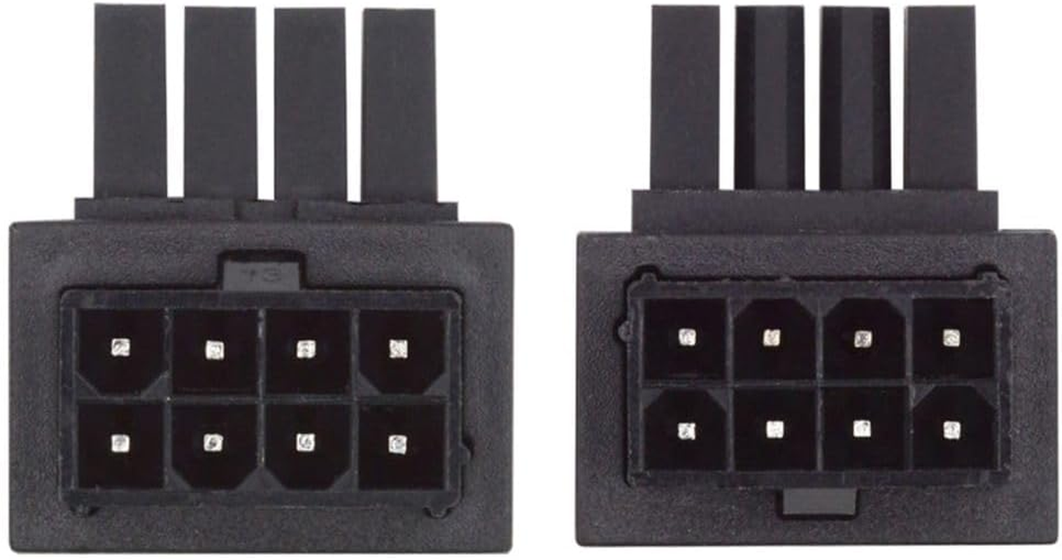 Chenyang 2 Pack ATX 8Pin EPS 12V 90 Degree Angled CPU Power Connector Adapter image number 2