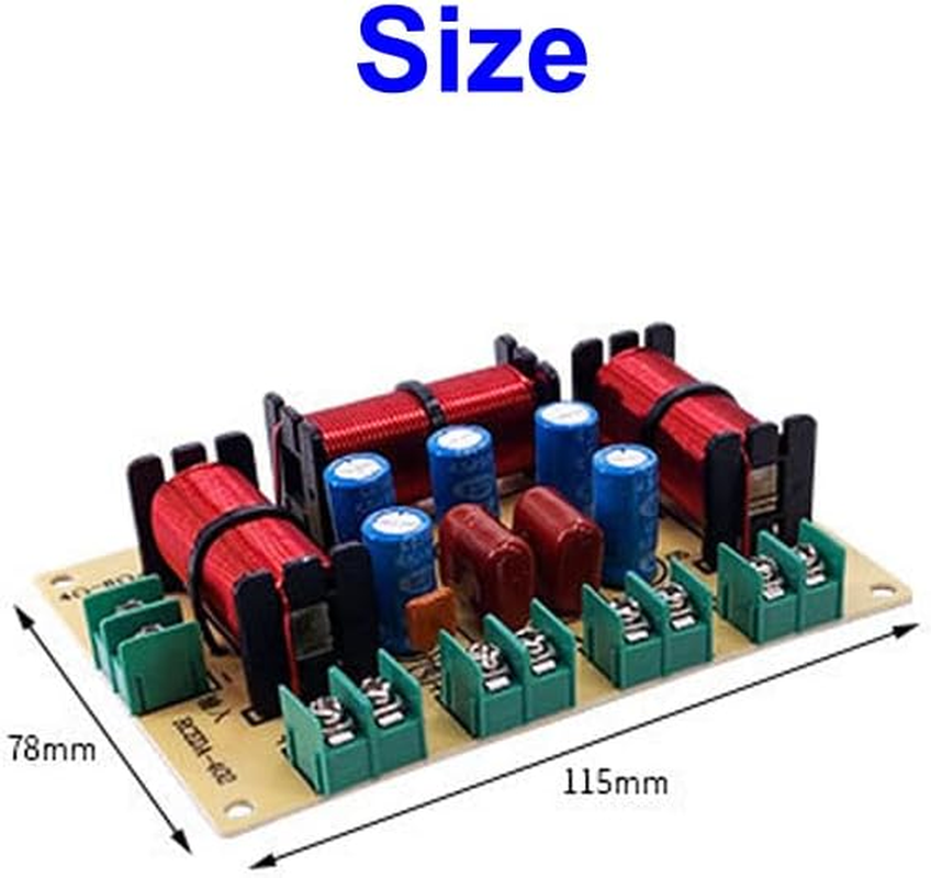JINGERL 2PCS 4 Way 120W Speaker Treble Alto Bass Frequency Divider Home Theater Hifi Stereo 4Unit Circuit Stereo Audio Crossover Filters image number 3