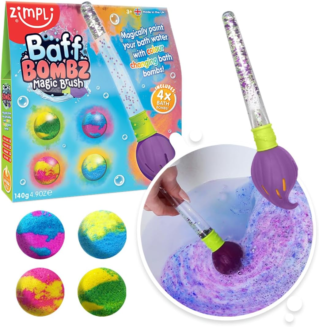 Zimpli Kids Mega Baff Pack - 12 Use Kids Bath Play Set - Bubblegum Scented - Bath Toy Set - Unisex - All Ages - Kids image number 6