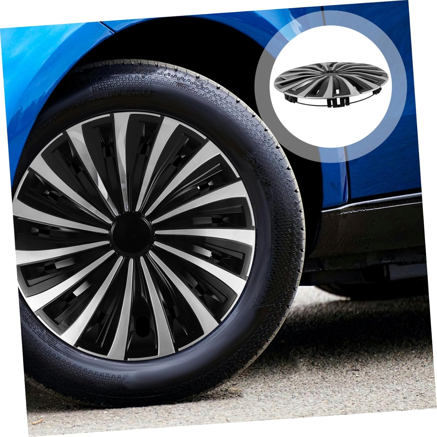 Car Hub Cap Decorative Wheel Hubcaps Cover Steel Automotive Accessory for Car Wheel Rim Protector Use image number 5
