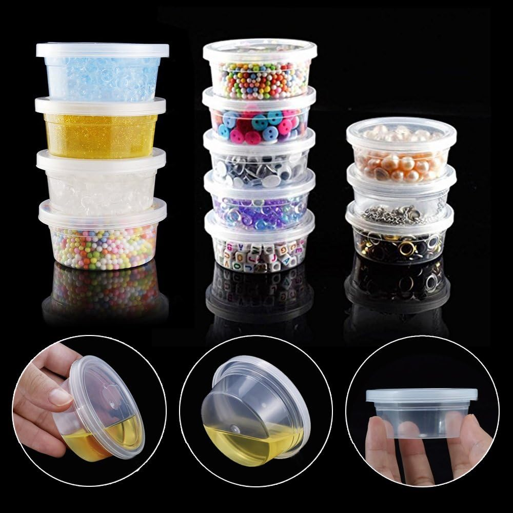Augshy 40 Pack 2Oz Slime Storage Containers with Lids Foam Ball Storage Containers image number 4