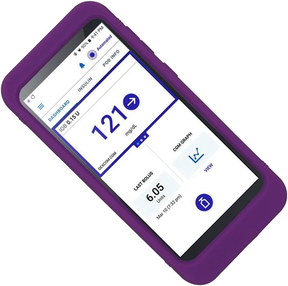 Silicone Case for Omnipod 5 Receiver (Continuous Glucose Monitoring) (Hpink)