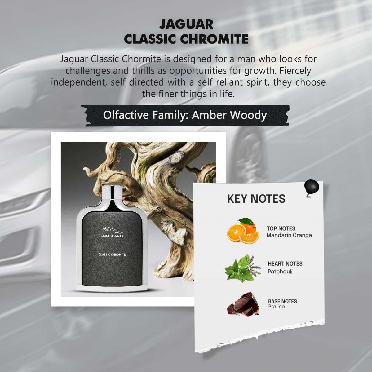 Jaguar Classic Chromite by Jaguar for Men - 3.4 Oz EDT Spray image number 1