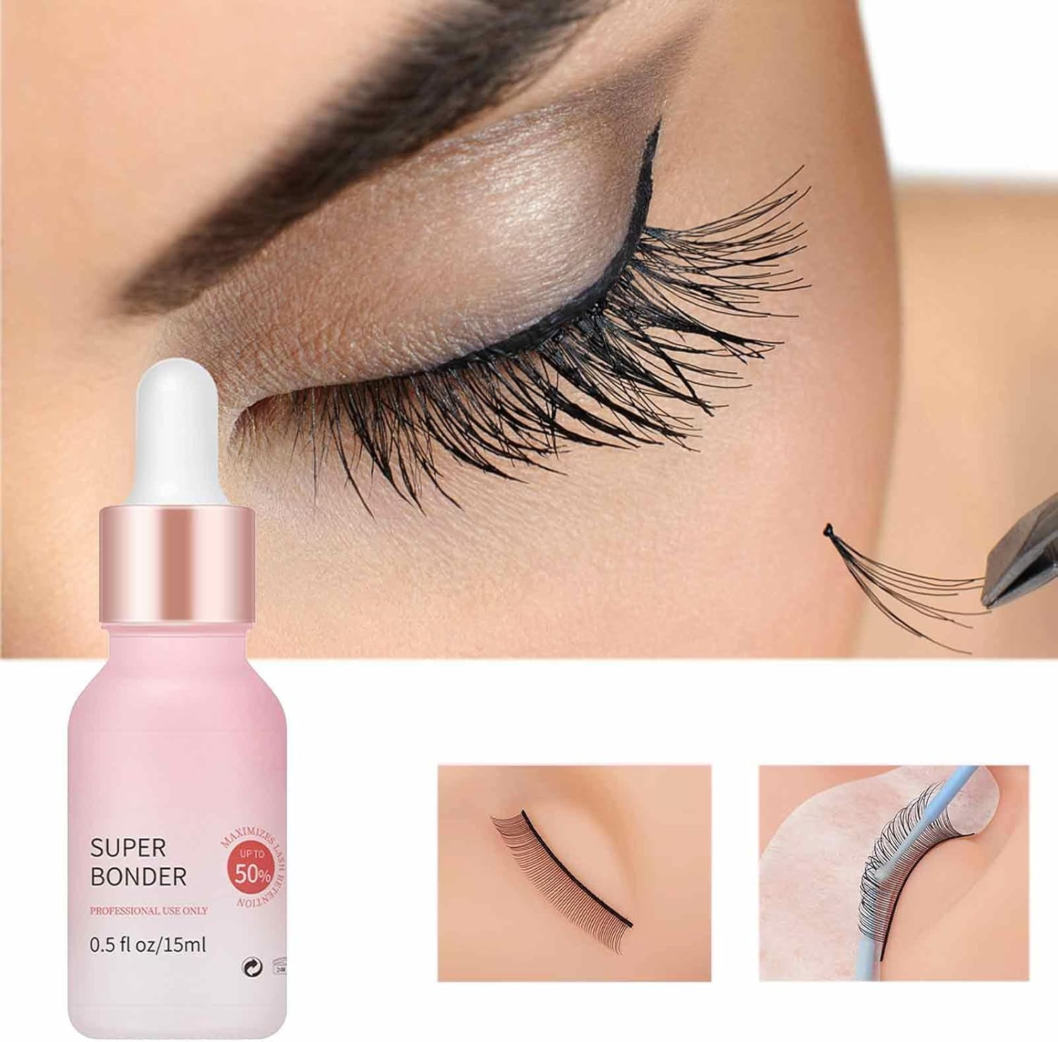 Eyelash Bonder | Lash Sealant Longer Retention Can Wash Face, Help Glue Bond Better | Accelerator Lash Extension Sealant Longer Retention Reduces Irritation Waterproof Oil-Proof Maijia image number 6