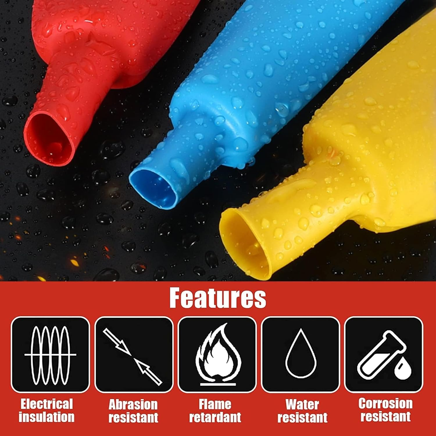 Mingzhuinc Heat Shrink Tubing, 328 Pcs Electric Insulation Tube Kit, Industrial Shrink Wrap Tube for Cable Wire Repair image number 1