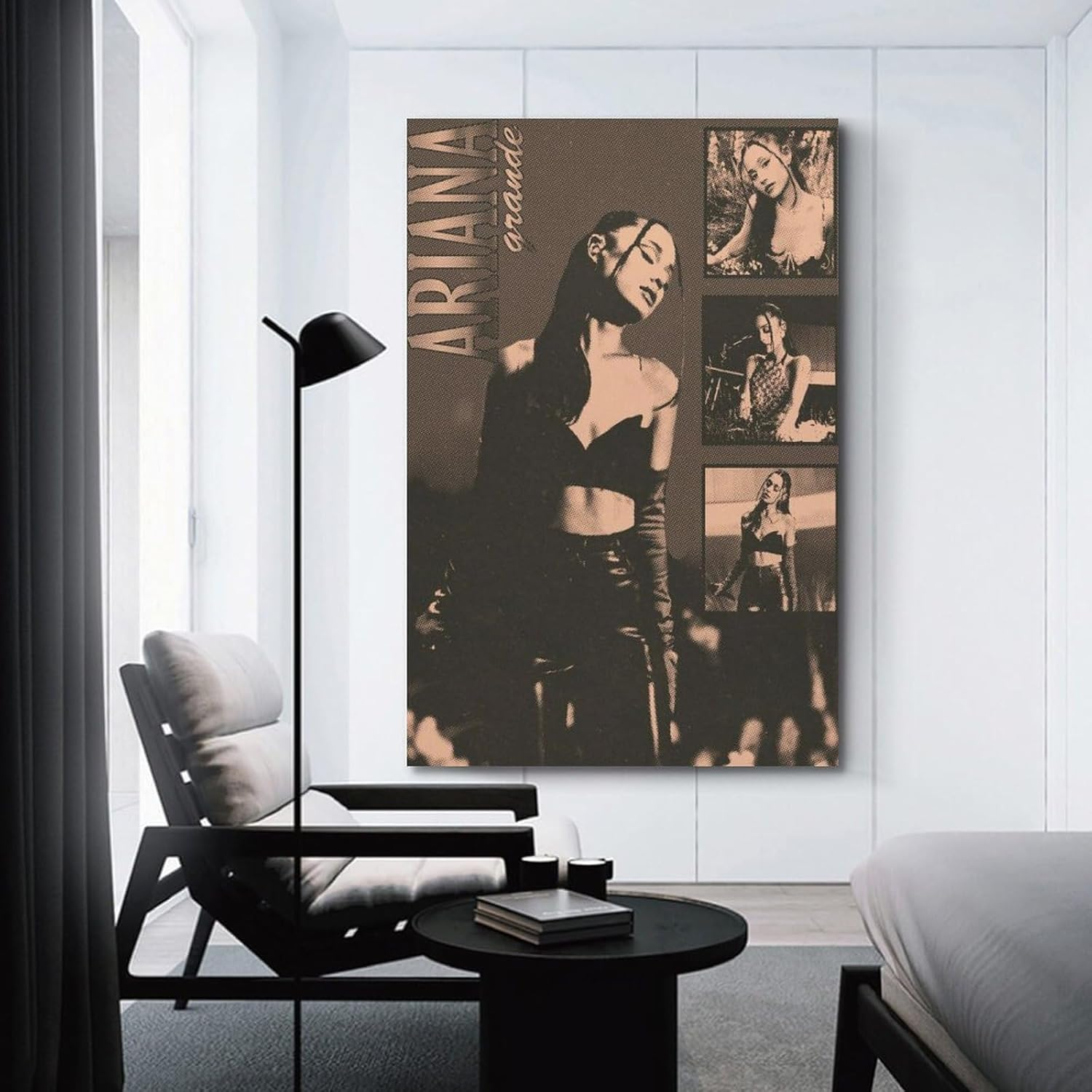 Art Ariana Music Grande Poster Poster Canvas Painting Wall Art Picture Home Decor Print for Bedroom Living Room Dorm Study Bar Office 20X30Inch(50X75Cm)