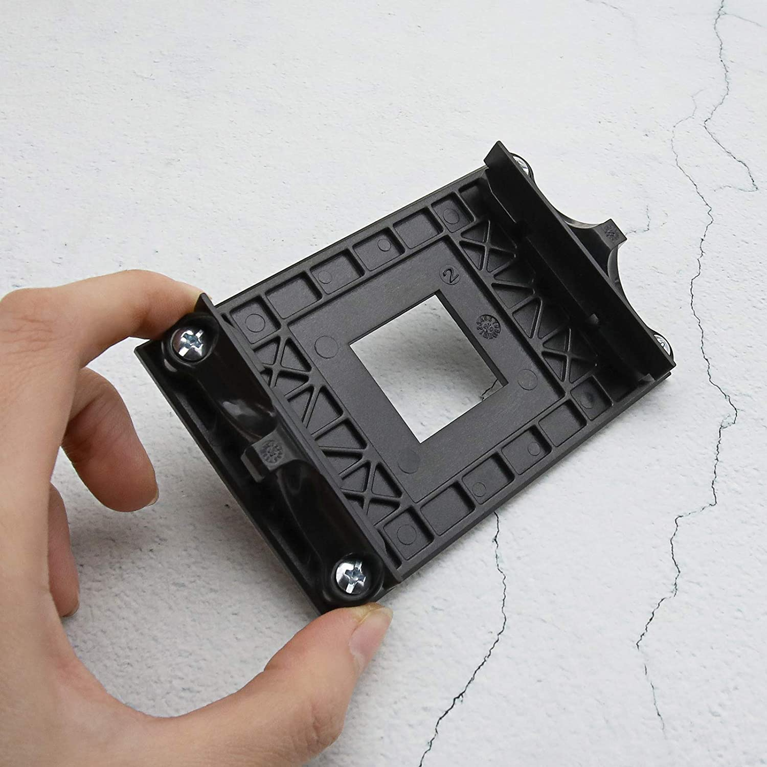 Emsea AMD CPU Fan Bracket Socket Retention Mounting Base for AM4 Motherboard Chipset B350 X370 A320 X470 with Screws Side Fixing Holder image number 1