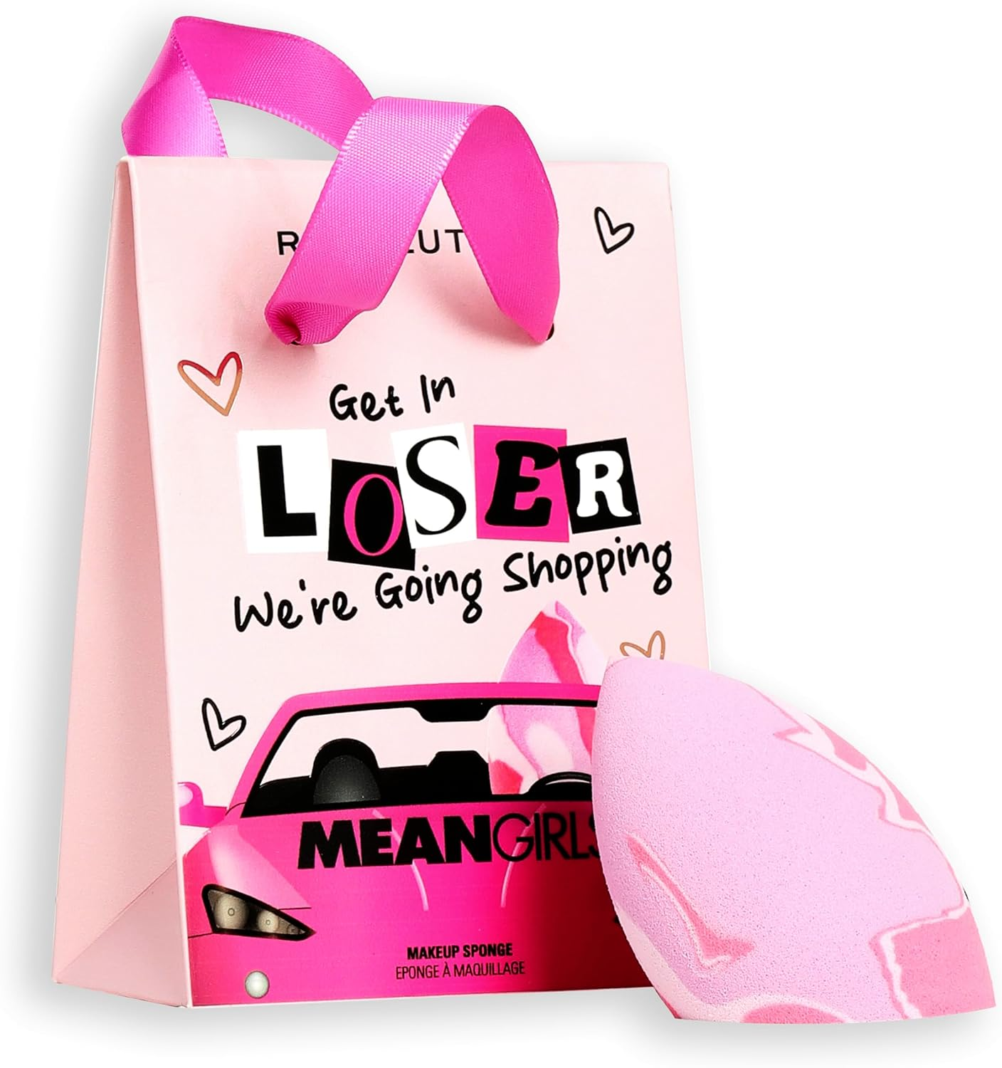 Revolution Beauty, Mean Girls X Revolution Get in Loser Beauty Blender, Makeup Sponge for Foundation, Soft & Pink-Marbled, Vegan & Cruelty-Free image number 2