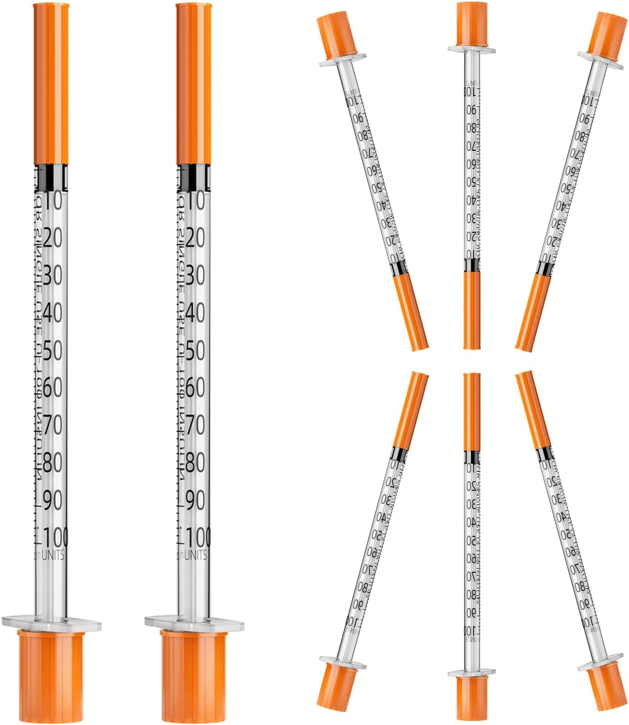 1Ml/Cc Syringes with 31G 5/16 Inch(8Mm) Needles,Lab Measuring Supplies,Disposable Individually Wrapped,Box of 100 image number 4