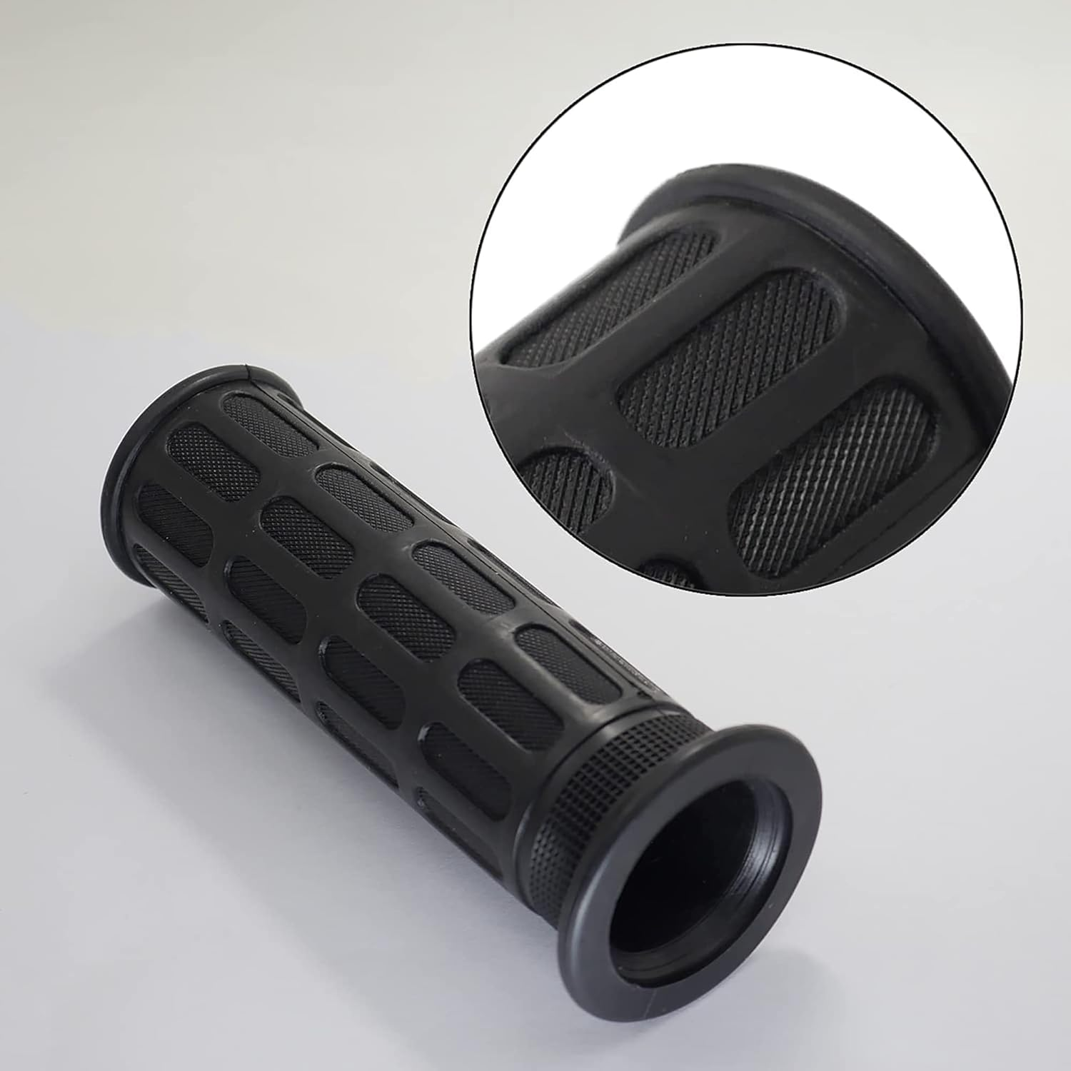 2 Pieces 30Mm Inner Diameter Antiskid Handle Cover Soft Rubber Replacement Handlebar Grips for Wheelbarrow(Black, 125Mm) image number 3