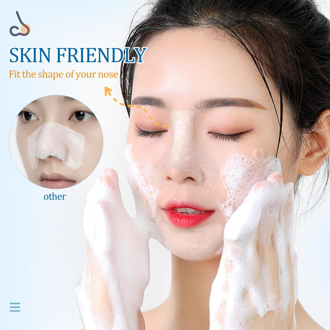 Garneck 200 Pcs Cotton Nose and Chin Pads Gentle Cleansing Pore Strips for Blackhead Removal Proper Multi Purpose Facial Patches for Nose Chin Forehead and Cheeks Skincare Routine image number 3