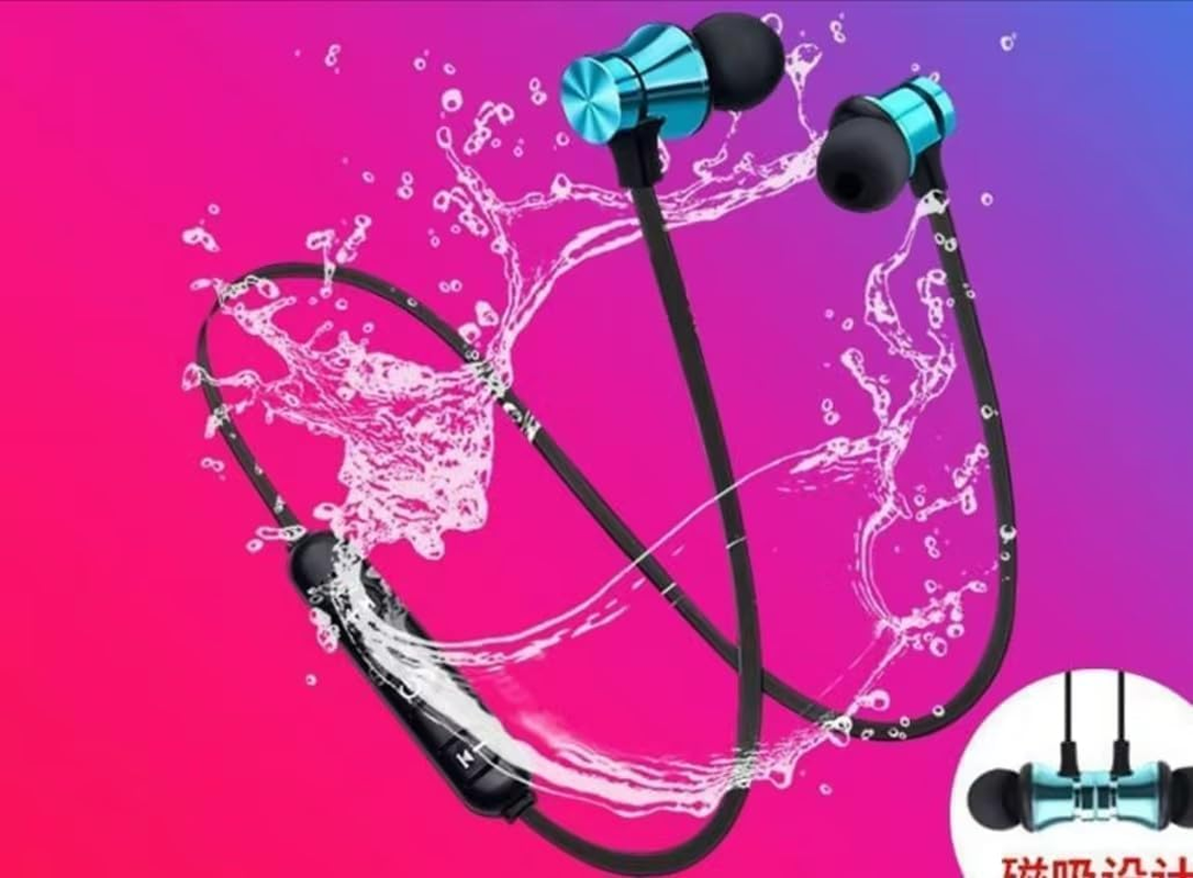 Opemg Black Earphone In-Ear Stereo Headset Earphone Wireless Bluetooth Headphone Earbud Headphones Accessories,Earbud and In-Ear Headphones image number 2