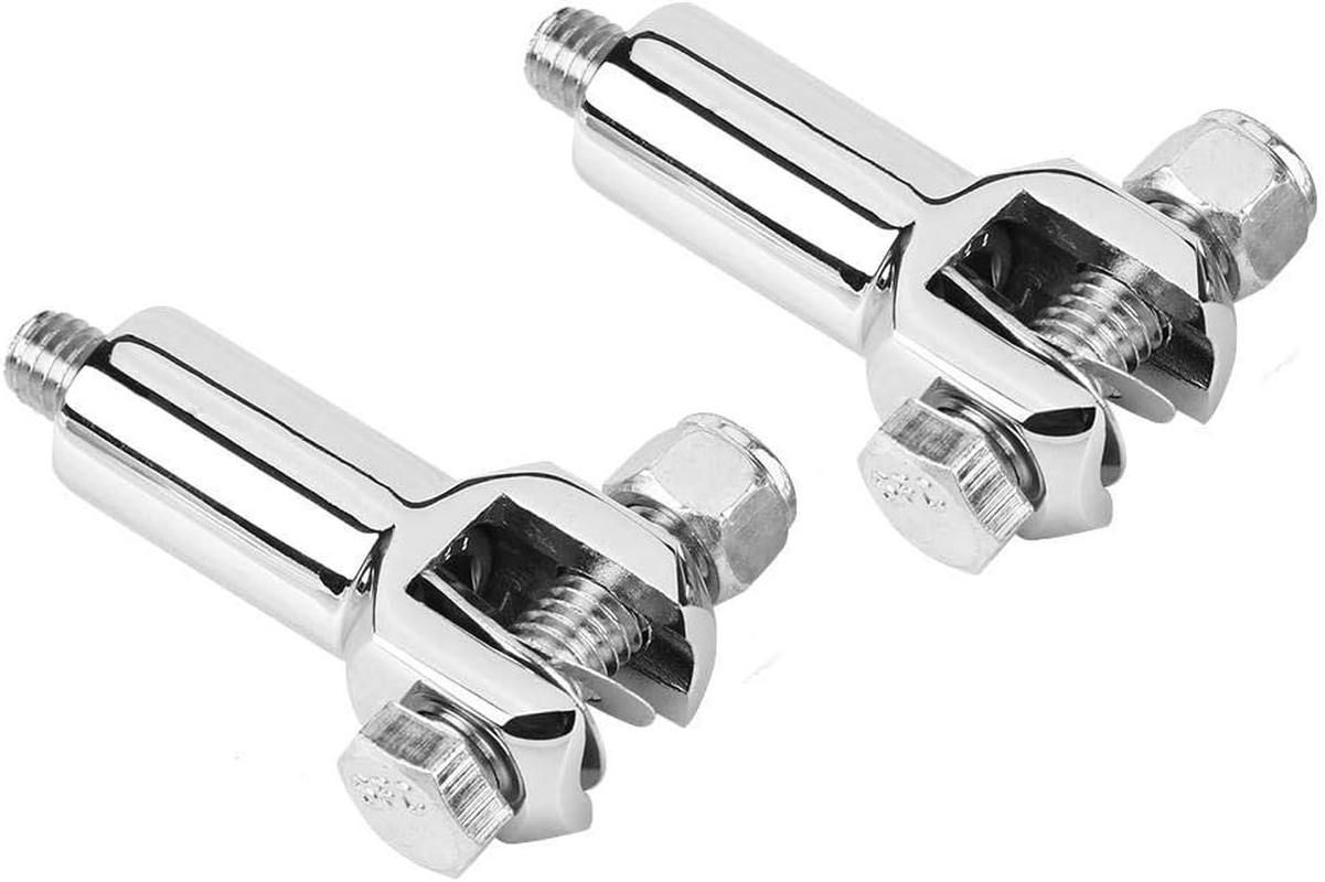 Motorcycle Foot Pegs Supports Mounts Clevis Fits for Harley Davidson Softail 2000-2006 (Chrome) Harley Pegs Mount Bolts image number 1