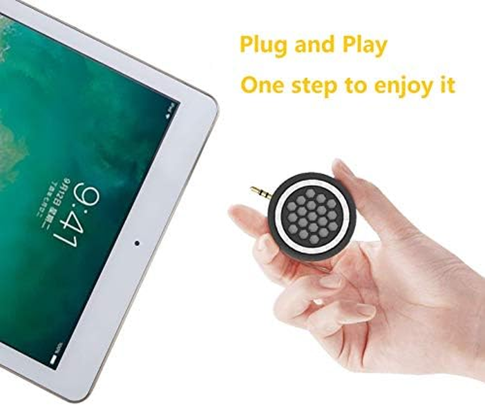 Mini Portable Speaker, 3W Mobile Phone Speaker Line-In Speaker with Clear Bass 3.5Mm AUX Audio Interface, Plug and Play for Iphone, Ipad, Ipod, Tablet, Smartphone image number 1