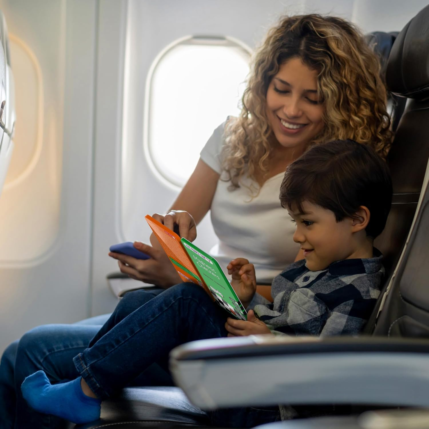 Purple Cow Checkers Magnetic Travel Game image number 1