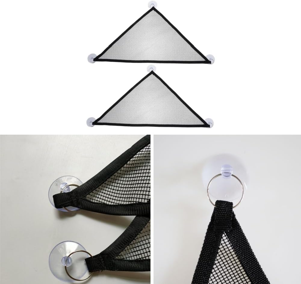 Reptile Hammock,2 Pcs Triangular Lizard Lounger Small Bearded Hanging Nets Snakes Breathable Lounger Net,Mesh Lizard Hammock for Reptiles Such as Lizards, Snakes, Geckos
