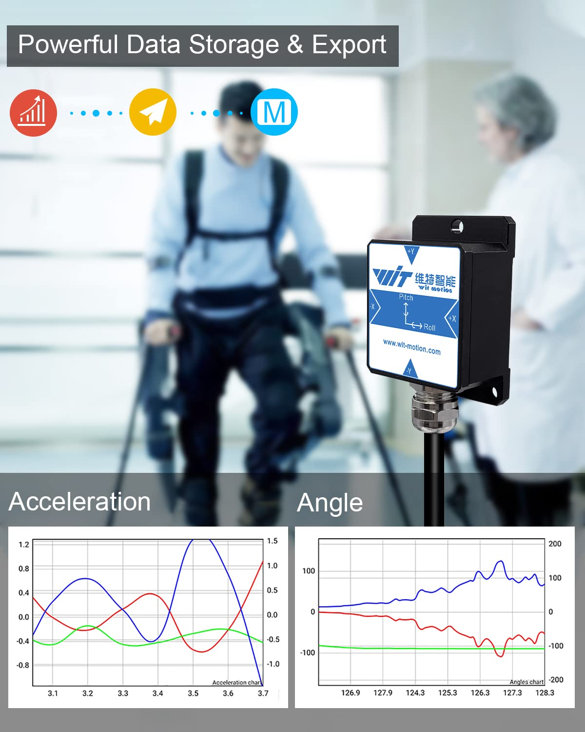 [Industrial-Grade Accelerometer+Inclinometer] HWT901B-TTL MPU9250 9-Axis Gyroscope+Angle(Xy 0.05&deg; Accuracy)+Digital Compass+Air Pressure+Altitude, RM3100 Magnetometer Compensation and Kalman Filtering image number 3