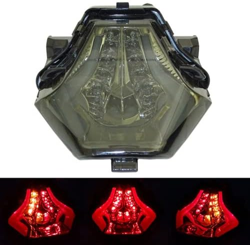 ESPEEDMTC for YAMAHA R3 R25 YZF-R3 YZF-R25 MT-03 MT-25 MT-07 Integrated Light LED Lights Taillight Turn Signal Lights Rear Braketaillight Accessories (Red)