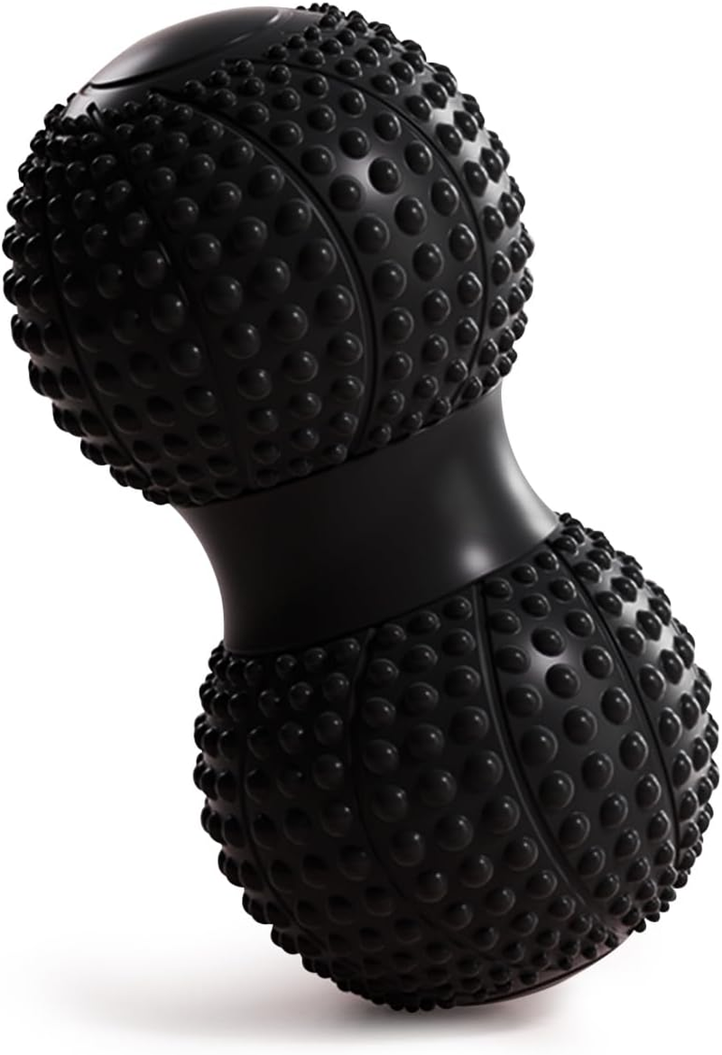 Peanut Massage Ball, Peanut Double Lacrosse Massage Roller Ball for Back Neck Shoulder Spine Legs HIPS, Deep Tissue Peanut Roller Ball Trigger Point Muscle Massage Ball (Orange)