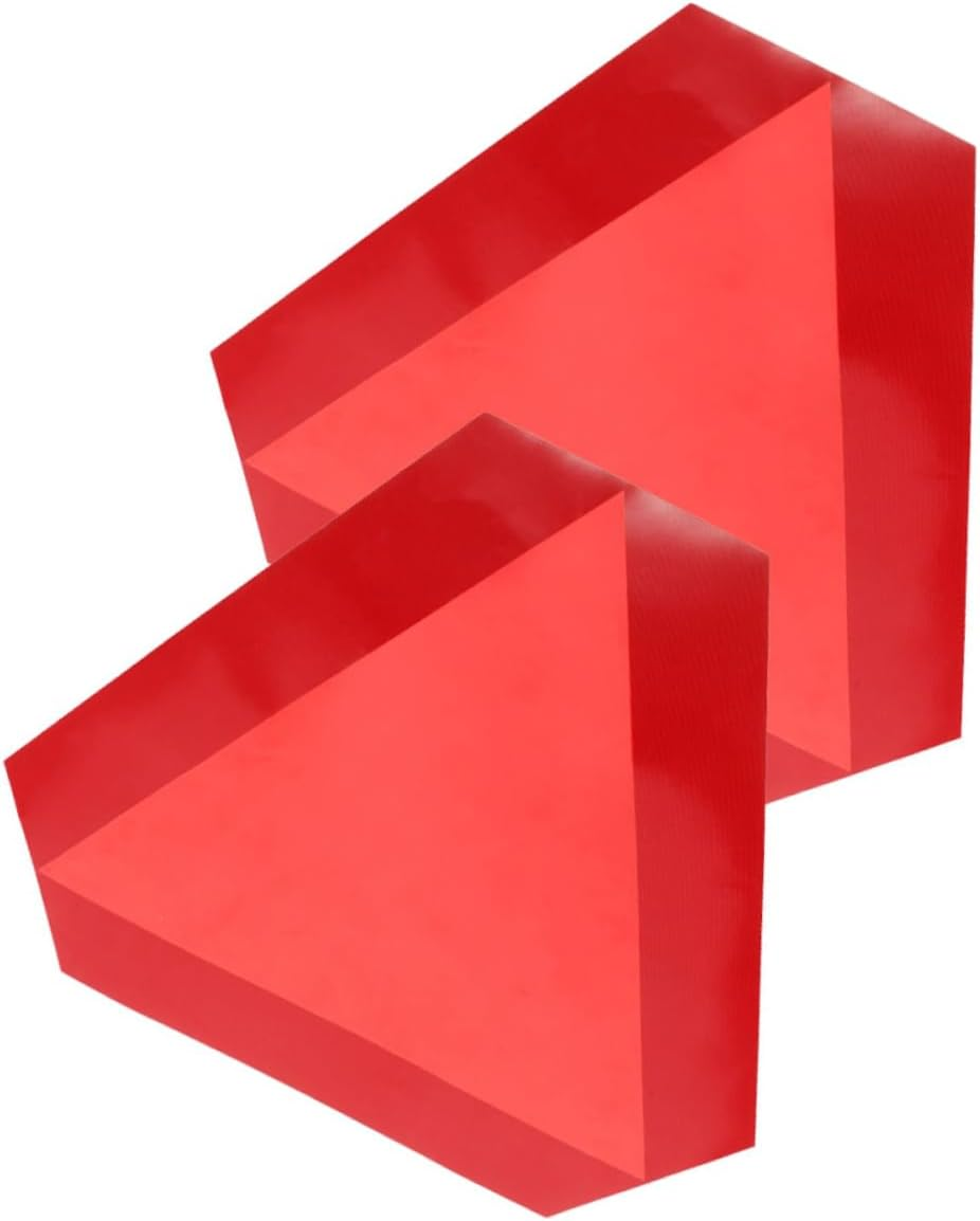 KICHOUSE 2Pcs Car Warning Triangle Reflective Tape for Slow Moving Vehicle Sign Safety image number 5