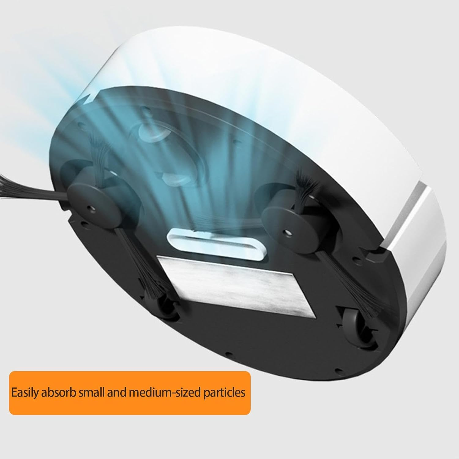 Cleaning Robot | Automatic Floor Cleaning Robot Vacuum with Low Noise | Tile Marble Hard Floor Cleaner for Bedroom, Dining Room, Living Room, Balcony, Kitchen Borato image number 3