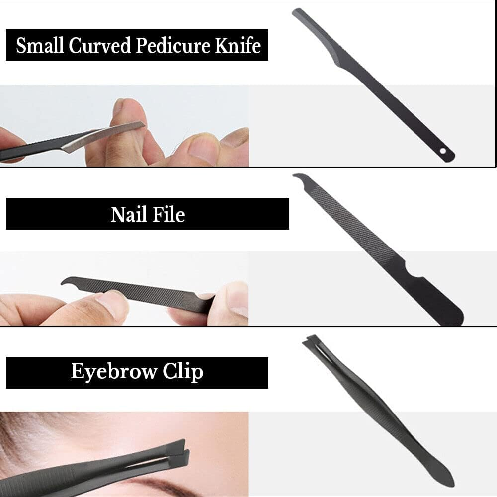 18Pcs/Set Pedicure Tools Kit Stainless Steel Nail Grooming Clippers Manicure AU image number 6
