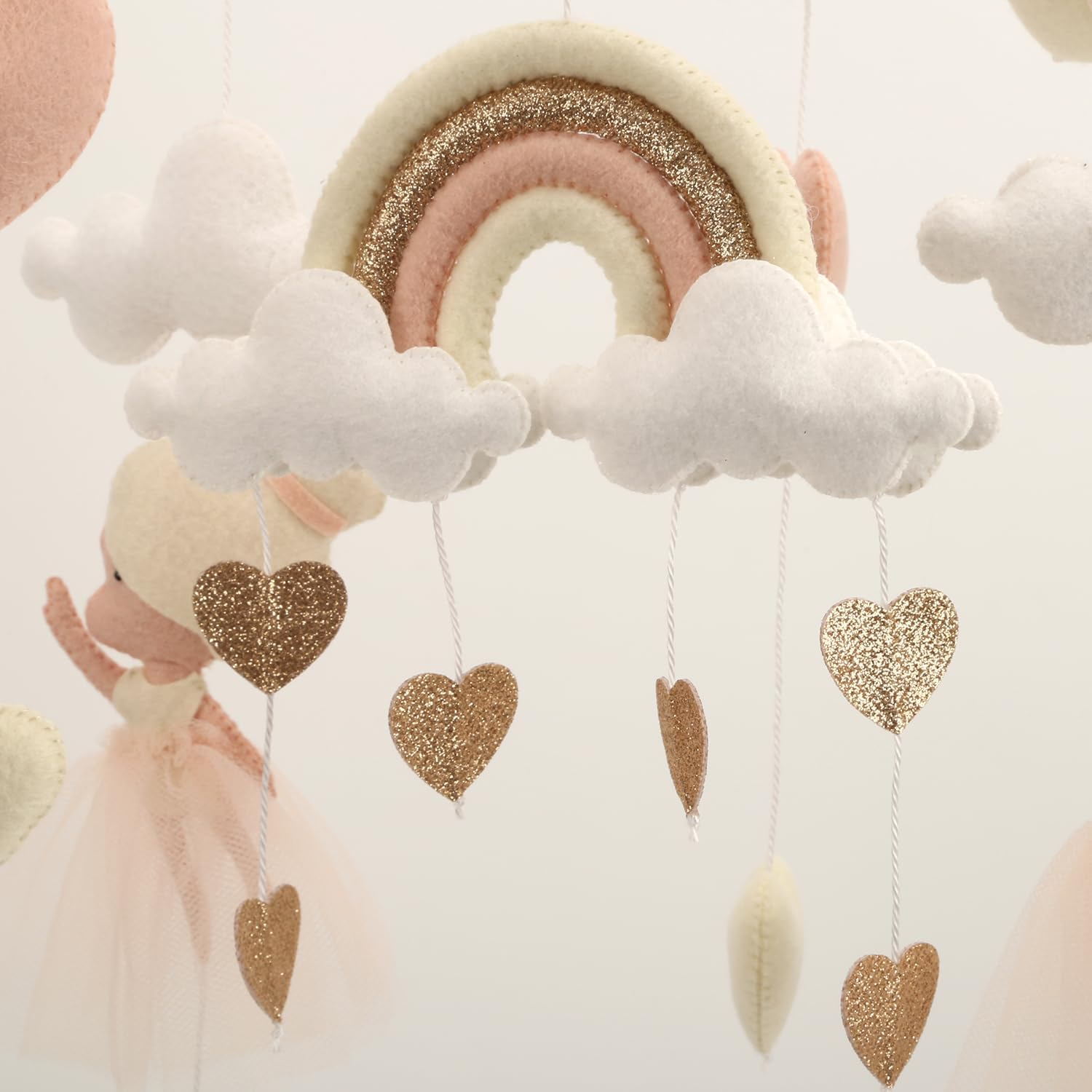 Ballerina Mobile for Baby Girl Ballerina Baby Crib Mobile Ballet Nursery Decor New Born Gift image number 6