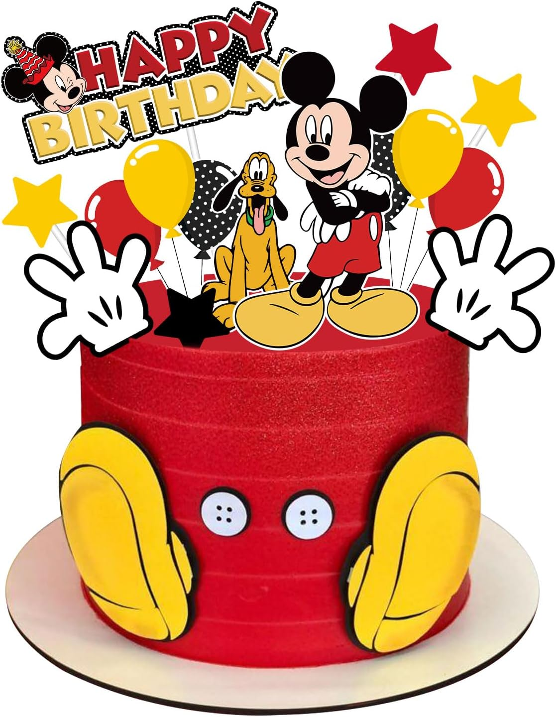 Lahe Frozen Cake Decoration, Happy Birthday Cake Decoration, Frozen Birthday Decoration Girls Cake Topper Birthday Set for Party Decoration for Children Cake Decoration (Pack of 10)