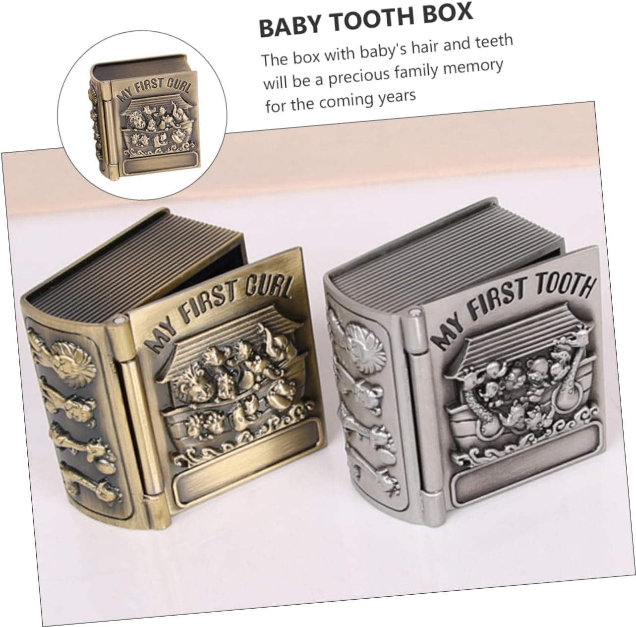ERINGOGO Special Memory Storage Box Fetal Box Tooth Holder Tooth Keepsake Organizer image number 6
