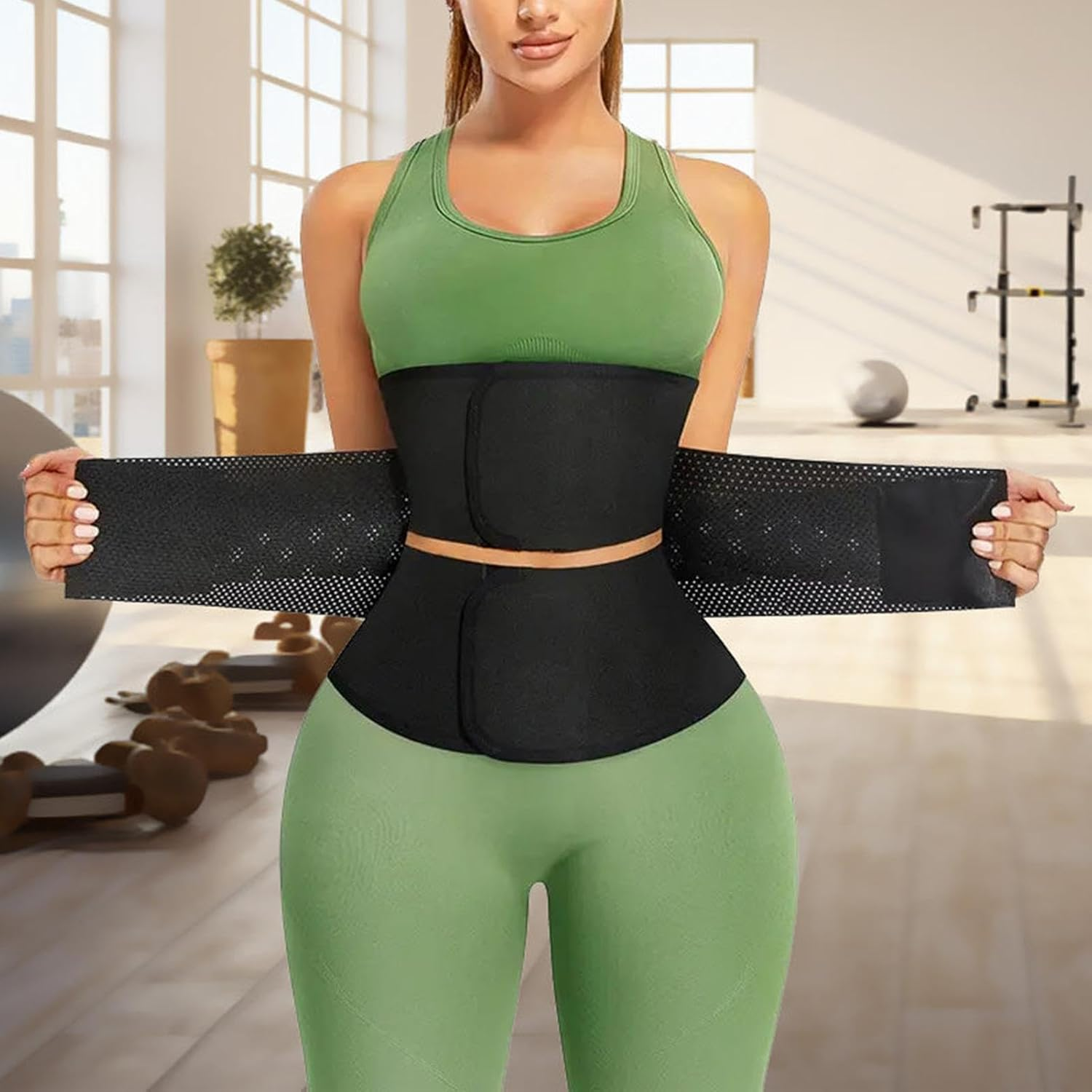 Waist Belt for Women | Waist Cincher Waist Belt - Waist Wrap Back Support Belts, Body Shaper Ab Belt Tummy Control for Women Men image number 2