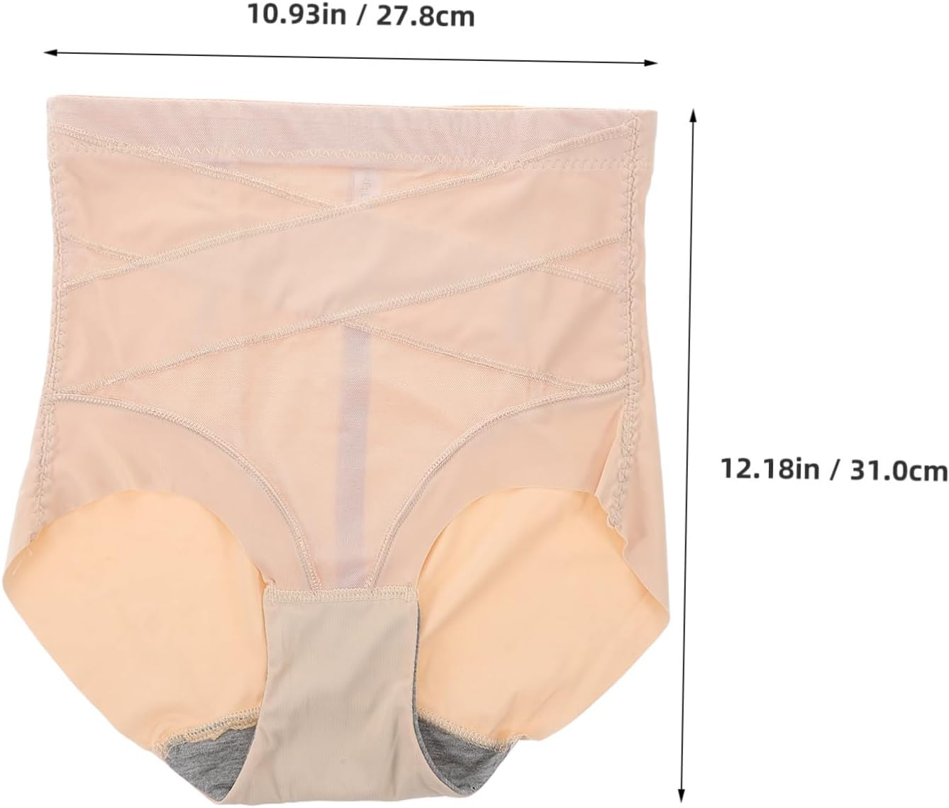 Breathable Postpartum Belly Band Women Waist Shapewear Belly Band Belt Body Shaper Nylon Shapewear for Tummy Control Invisible under Clothing Beige image number 5