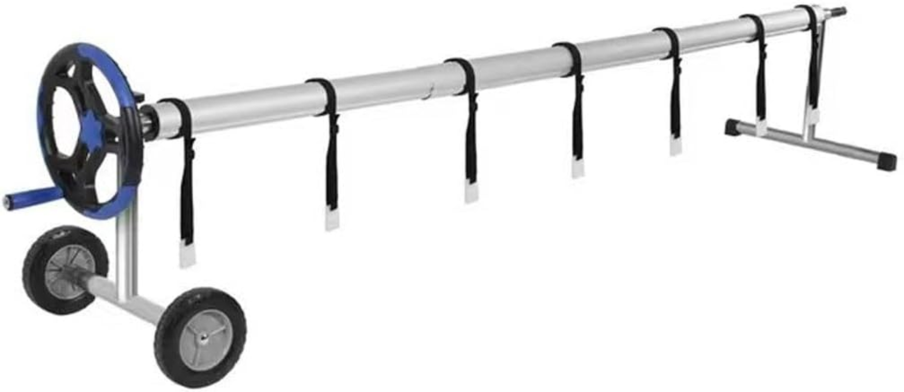 Pool Cover Roller Attachment Straps Kit with Nylon Straps and Metal Buckles Clips for Most Pool Covers & Reel Accessories for Home Office Travel Use - Kivano image number 1