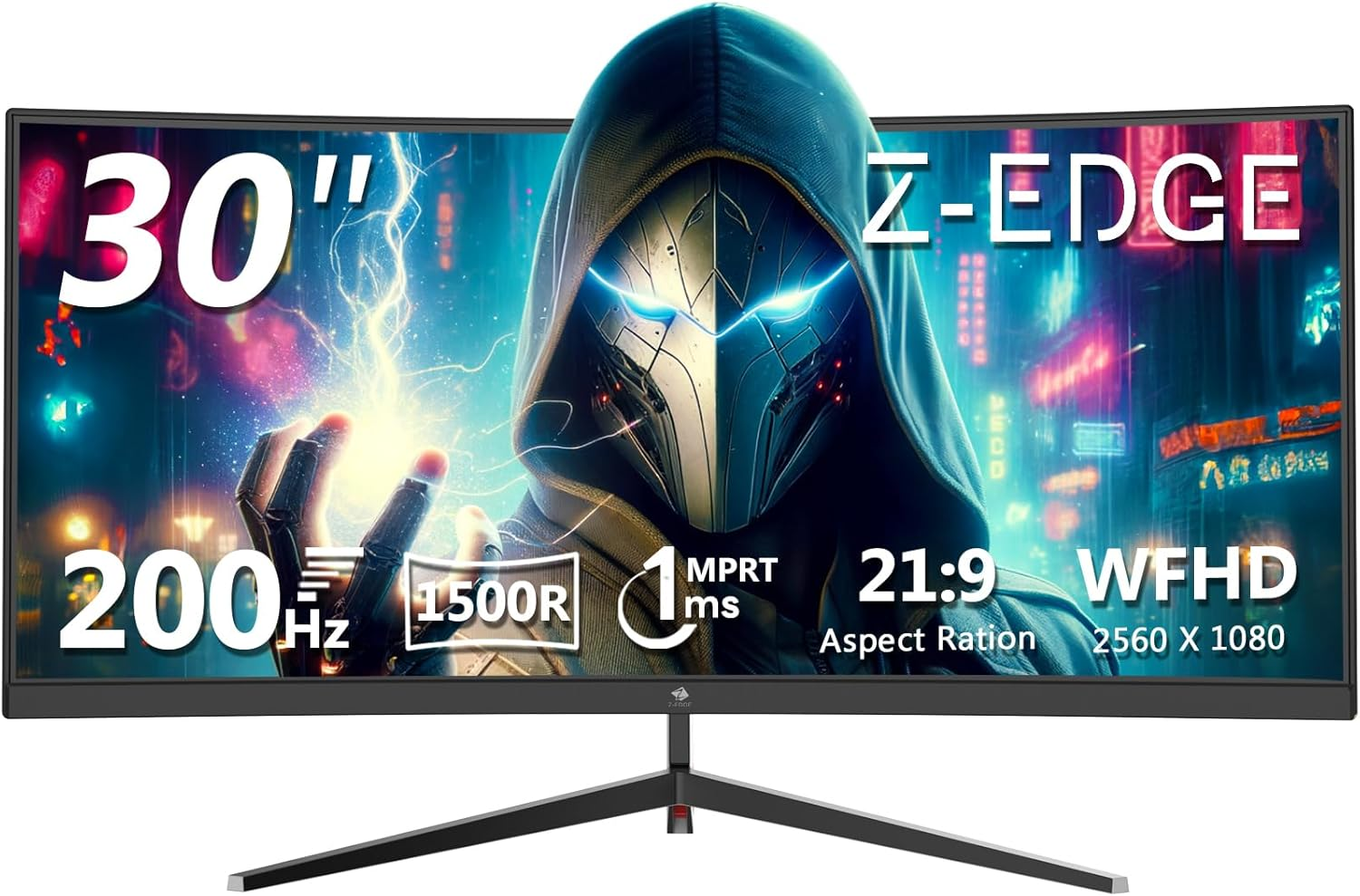 Z-Edge 34 Inch Ultrawide Curved 3440X1440 UWQHD Gaming Monitor 165Hz(Dp&times;2) 100Hz(Hdmi&times;2) 1Ms MPRT, 21:9 Curved Screen, 1500R VA Panel, AMD Freesync, 178 Viewing Angles (DP Cable Included) image number 4